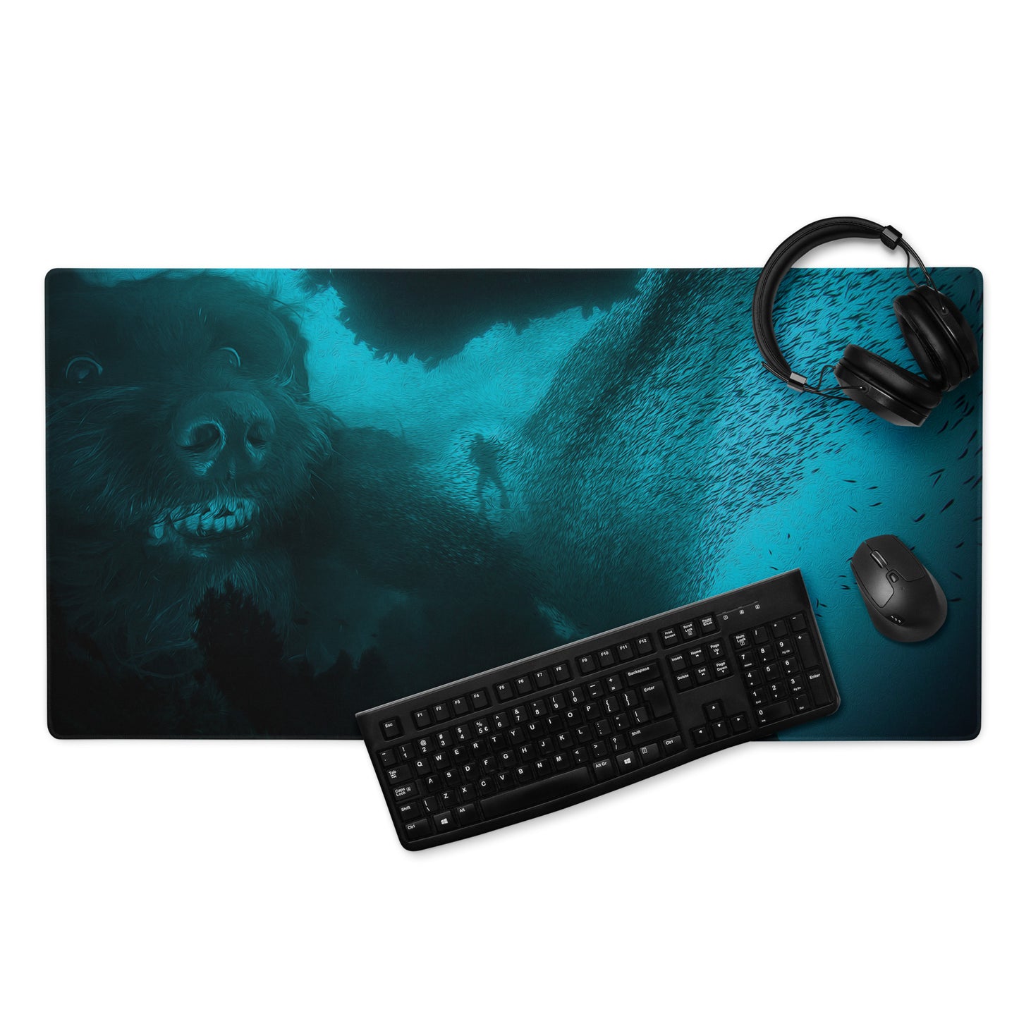 Doggo of the Deep - Gaming mouse pad